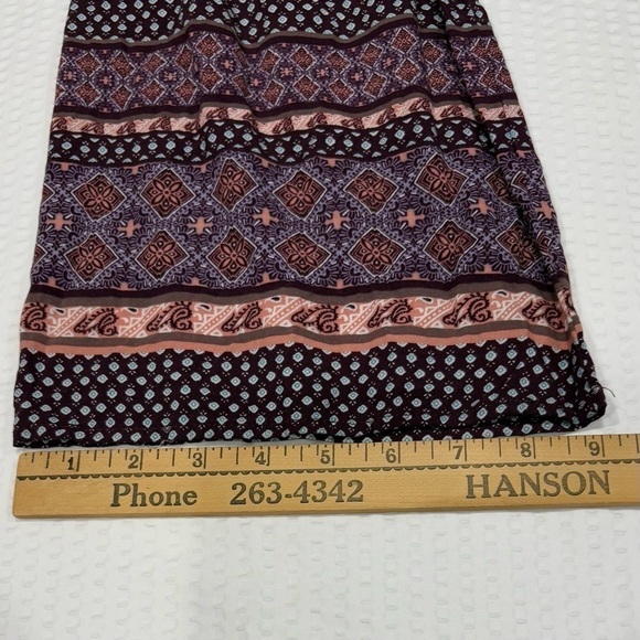 Charlotte Russe Smocked Boho Gypsy Womens Crop Top Bell Sleeves Purples sz Small - Picture 7 of 10